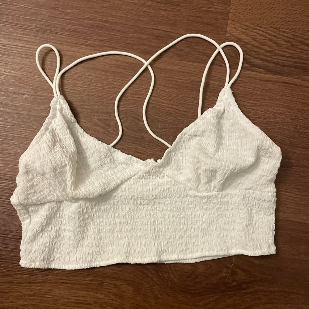White Cropped tank top